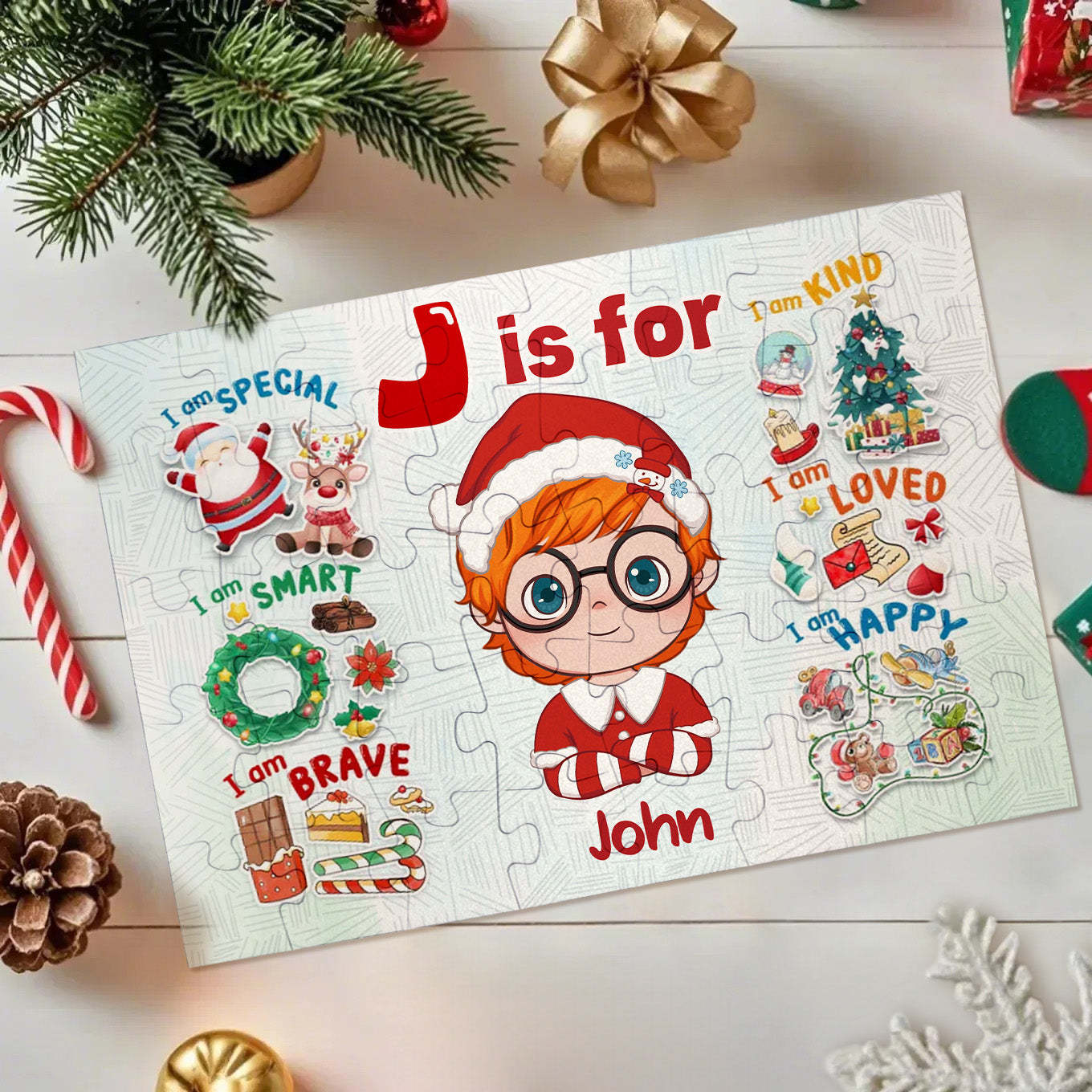 Jigsaw Puzzle Personalized - HAPPY BIRTHDAY | Gift For Grandkid - Gift for Kids - Trendy 2024 New 2024 - Personalized Puzzle - MadeMineAU