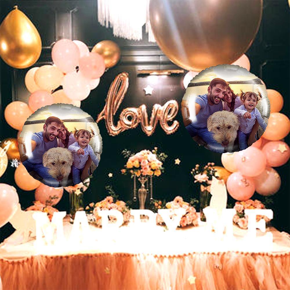 Photo Balloon Personalised Round Balloons Gifts for Family - soufeelus