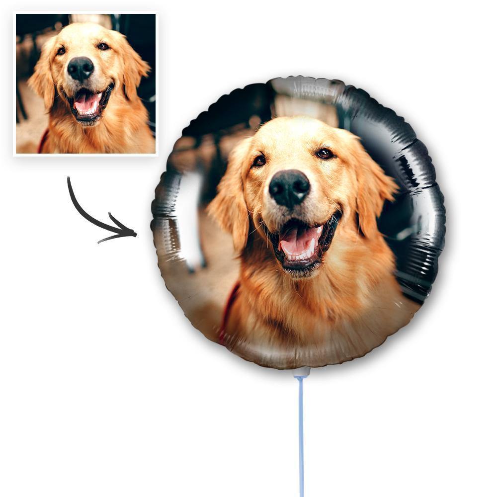 Photo Balloon Personalised Round Balloons Cute Pet for Memorial - soufeelus
