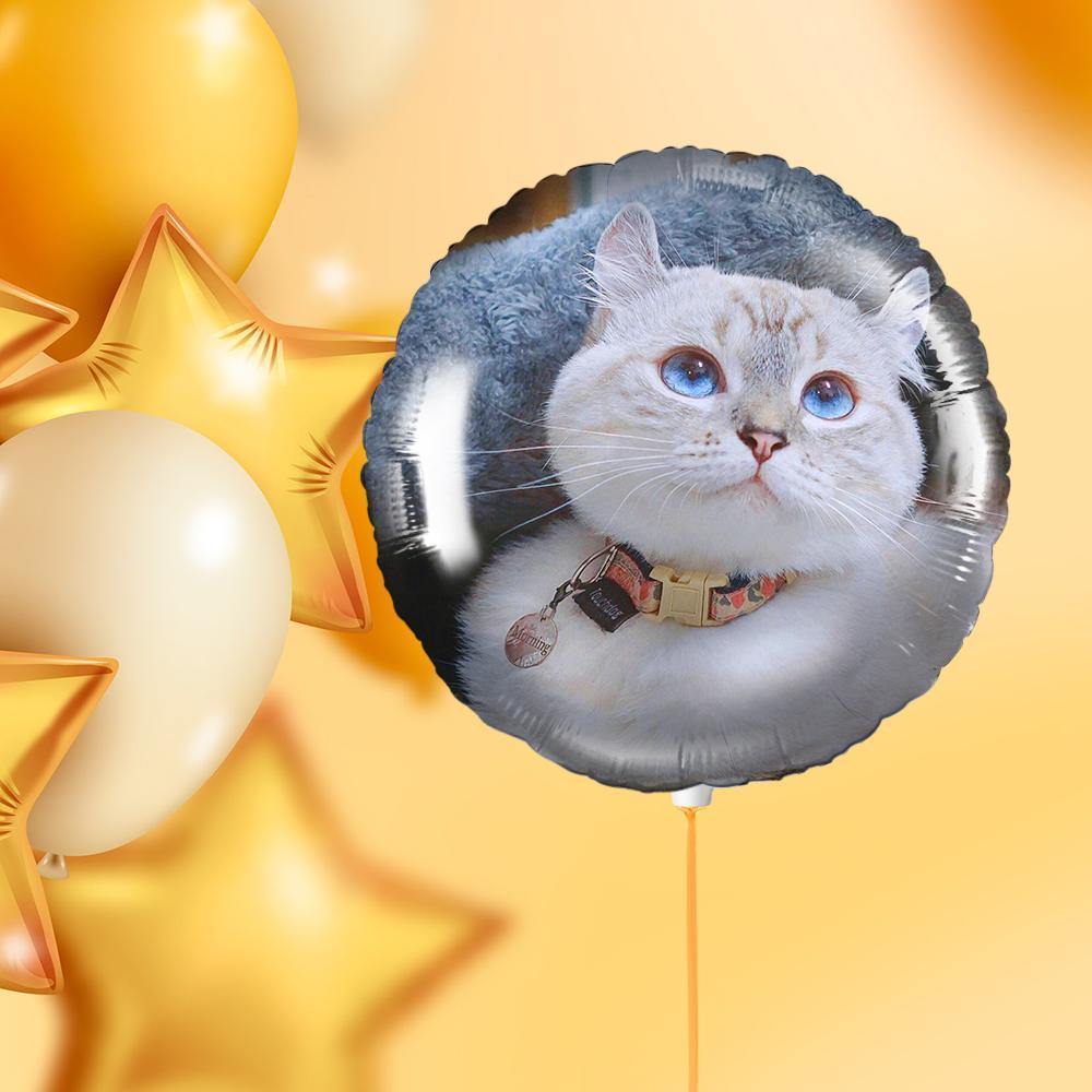 Photo Balloon Personalised Round Balloons Cute Pet Keepsake Gifts - soufeelus