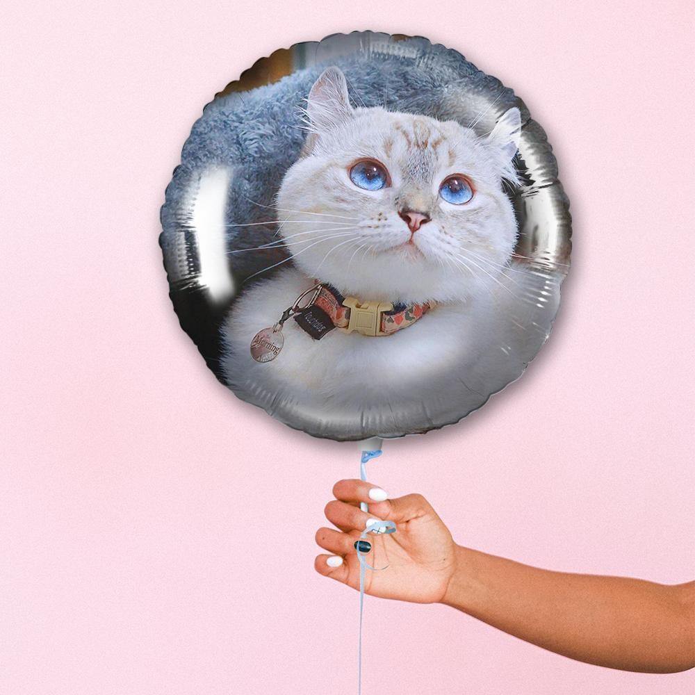 Photo Balloon Personalised Round Balloons Cute Pet Keepsake Gifts - soufeelus