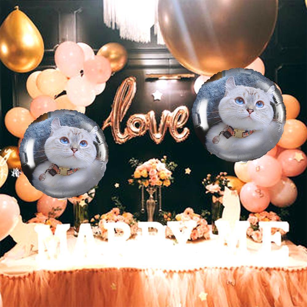 Photo Balloon Personalised Round Balloons Cute Pet Keepsake Gifts - soufeelus