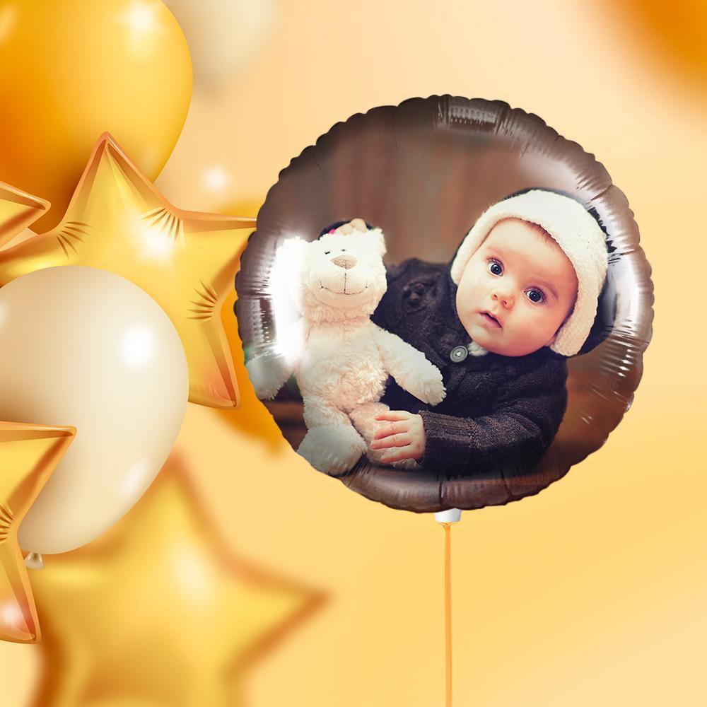 Custom Photo Balloon Personalised Round Balloons Love Baby - soufeelus