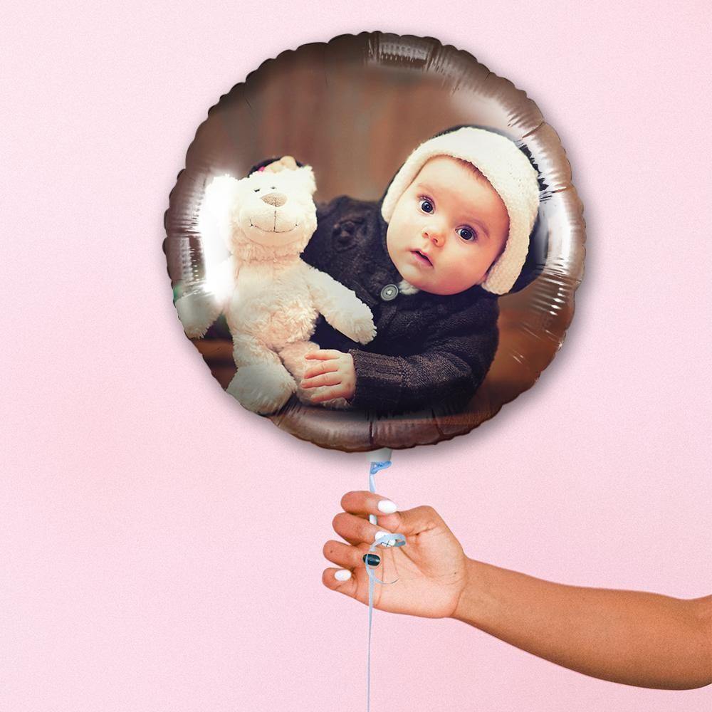 Custom Photo Balloon Personalised Round Balloons Love Baby - soufeelus