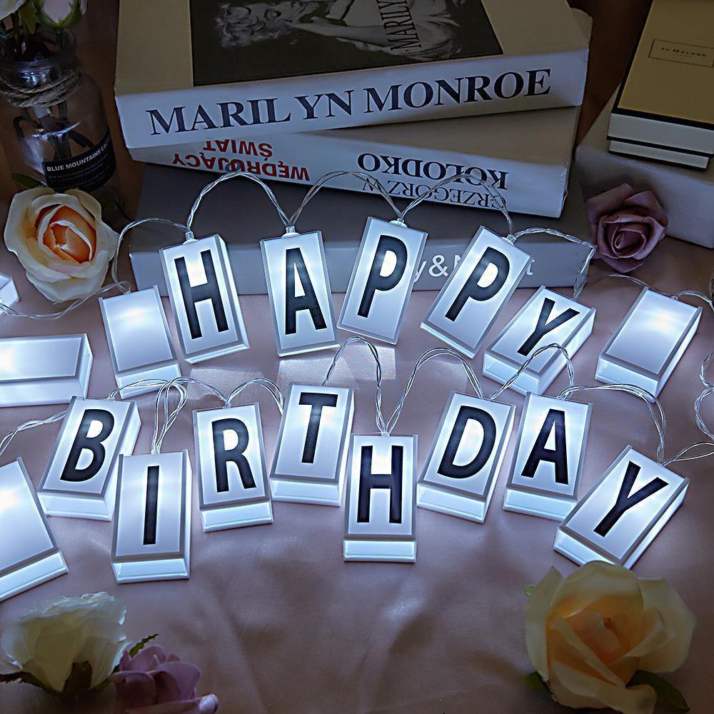 20 Lamps AA Battery Powered  LED Alphabet String Lights Decoration-I Love You - MadeMineAU