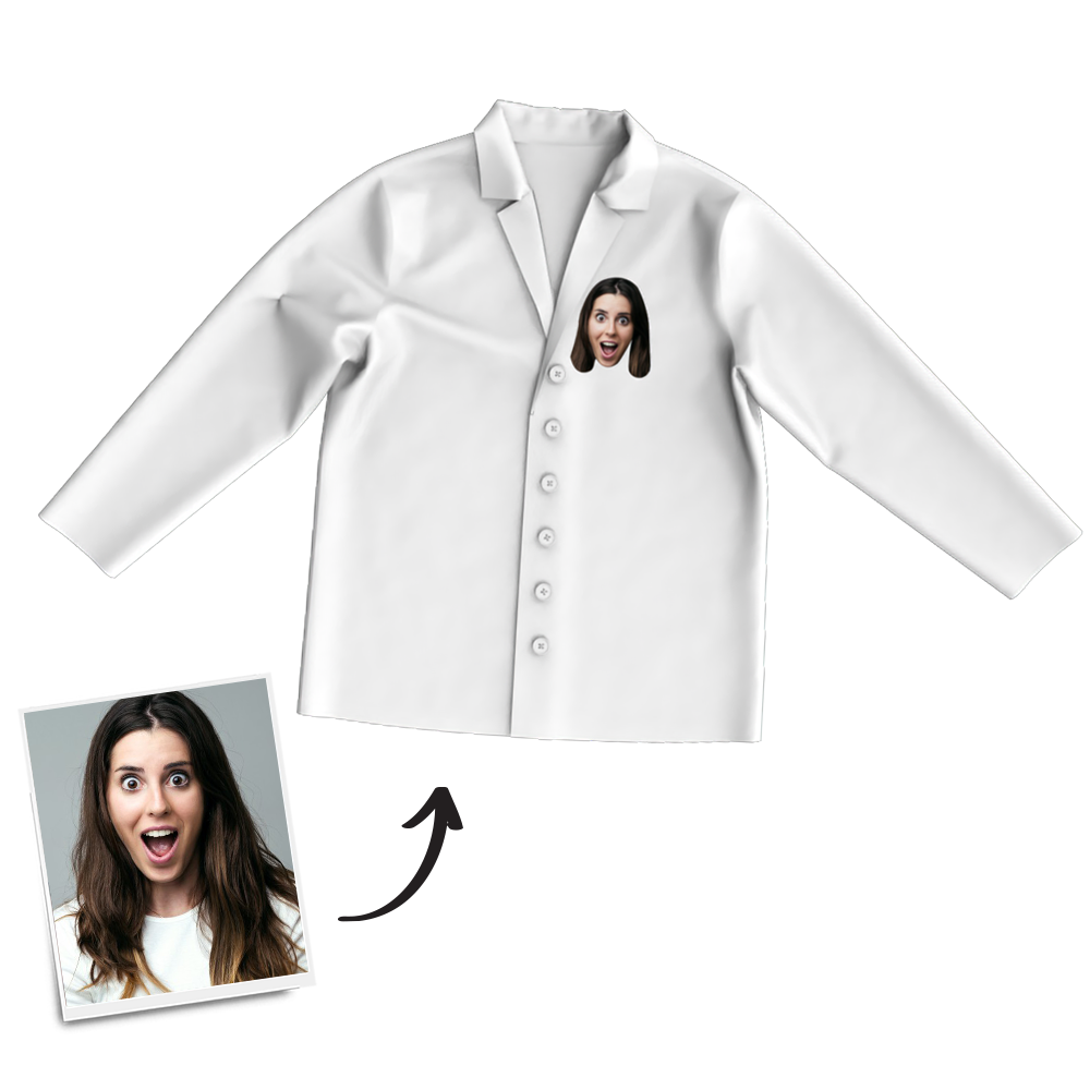 Multi-Color Custom Woman Photo Long Sleeve Pajamas, Sleepwear, Nightwear - MadeMineAU