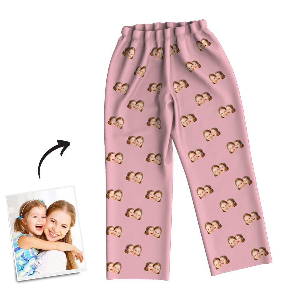 For Best Mom Multi-Color Custom Photo Long Sleeve Pajamas Sleepwear Nightwear - MadeMineAU