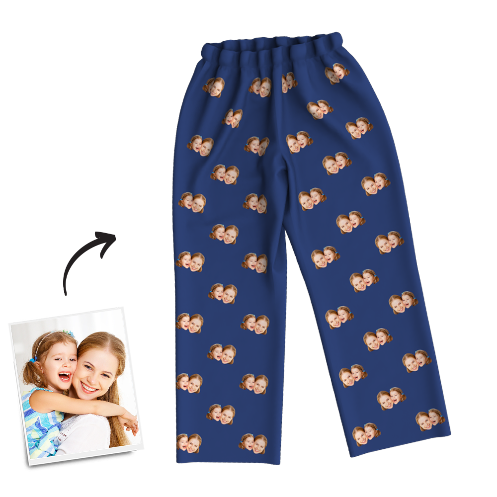 For Best Mom Multi-Color Custom Photo Long Sleeve Pajamas Sleepwear Nightwear - MadeMineAU