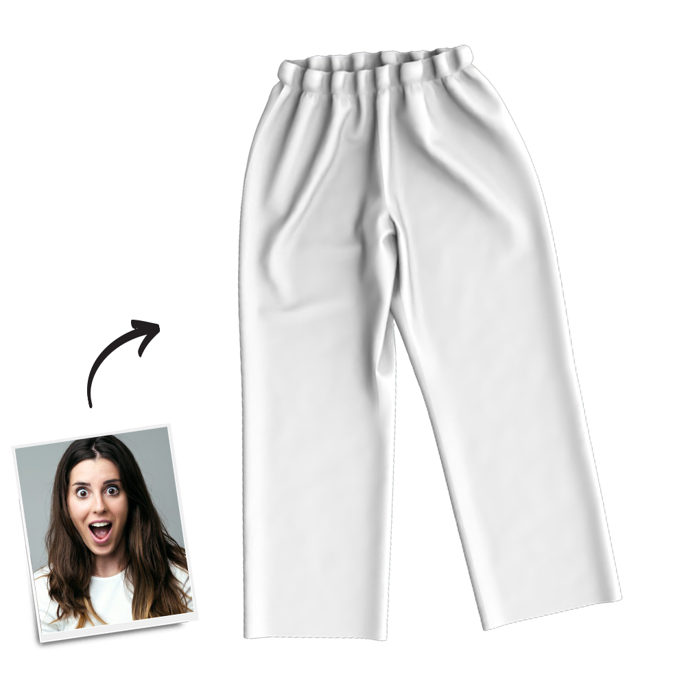 Multi-Color Custom Woman Photo Long Sleeve Pajamas, Sleepwear, Nightwear - MadeMineAU