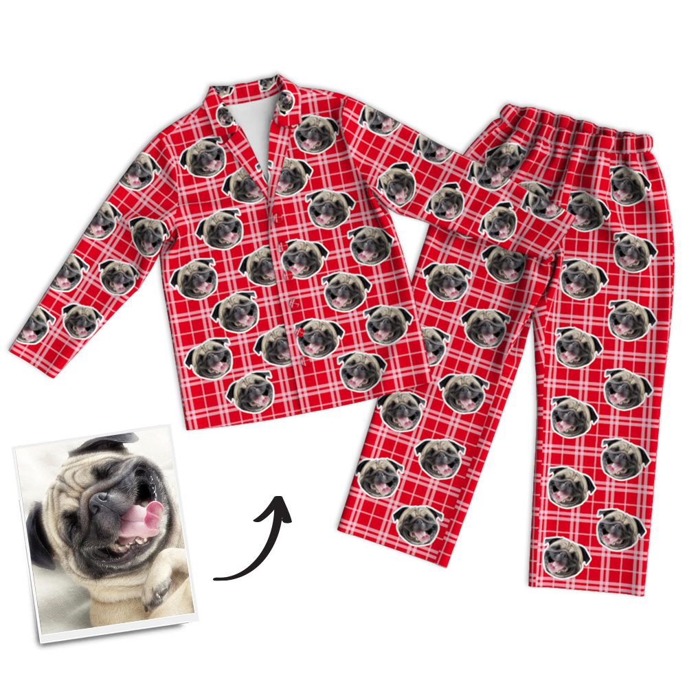 Custom Dog Photo Pajama Pants, Sleepwear, Nightwear - MadeMineAU