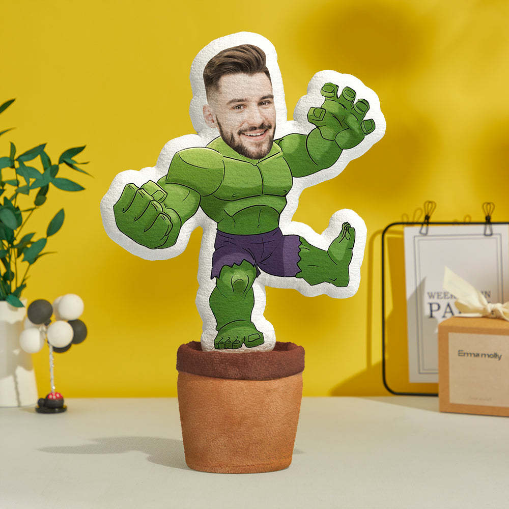 Custom Photo Face Doll Creative Funny Twisting Hulk Dancing Toys - MadeMineAU