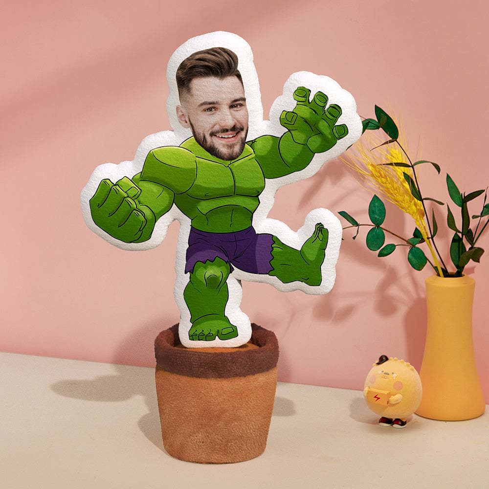 Custom Photo Face Doll Creative Funny Twisting Hulk Dancing Toys - MadeMineAU