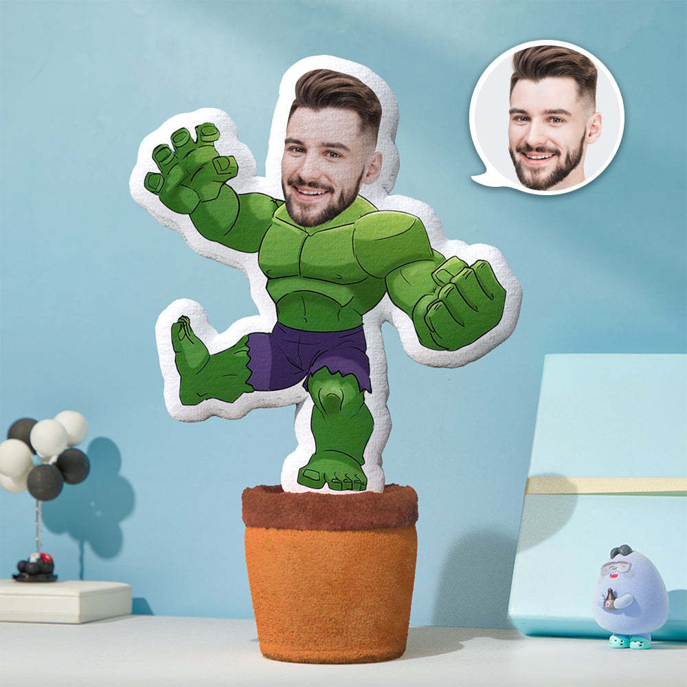 Custom Photo Face Doll Creative Funny Twisting Hulk Dancing Toys - MadeMineAU