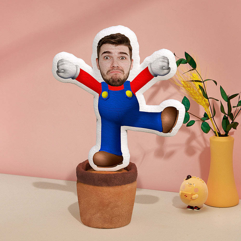 Custom Photo Face Doll Creative Funny Twisting Super Mary Dancing Toys - MadeMineAU