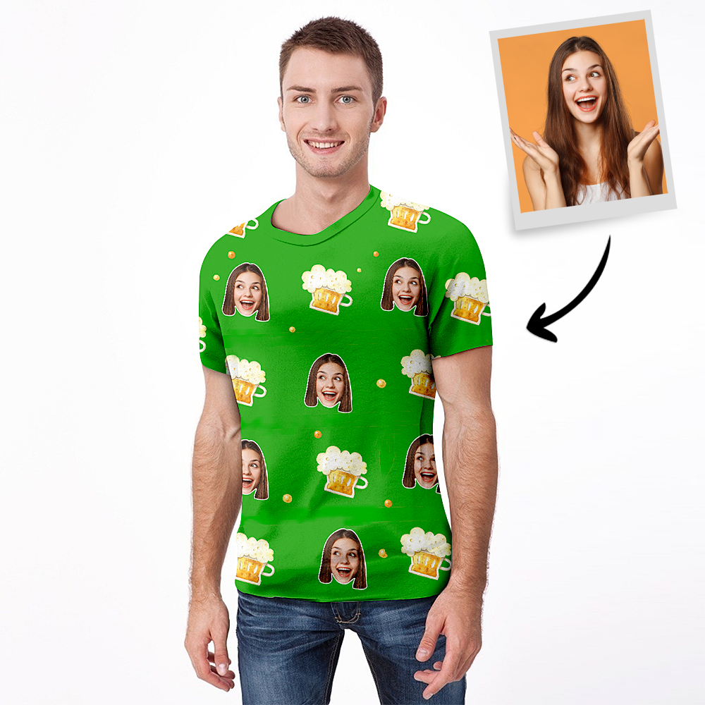 Custom Photo T-shirt for Men with Bears - MadeMineAU