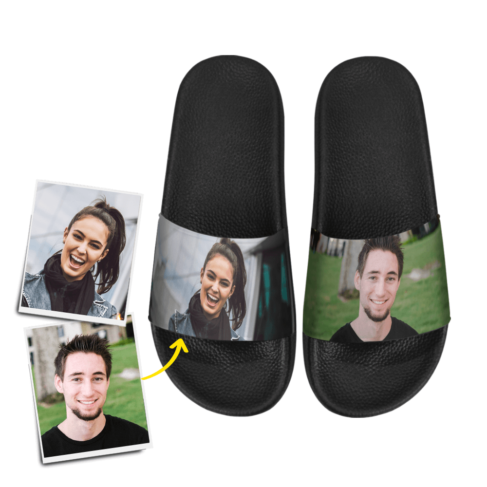 Custom Family Photo Women's Slide Sandal - MadeMineAU