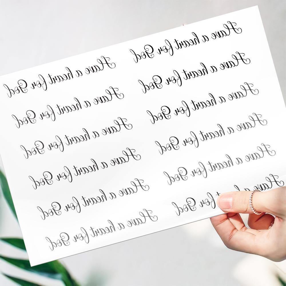 Custom Text Tattoos-Personalized Gift - MadeMineAU