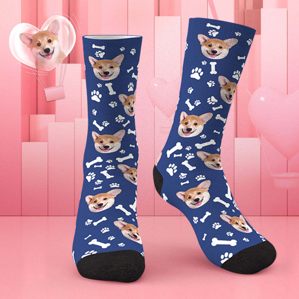 Custom Dog Socks CWZ049 - Blue - MadeMineAU