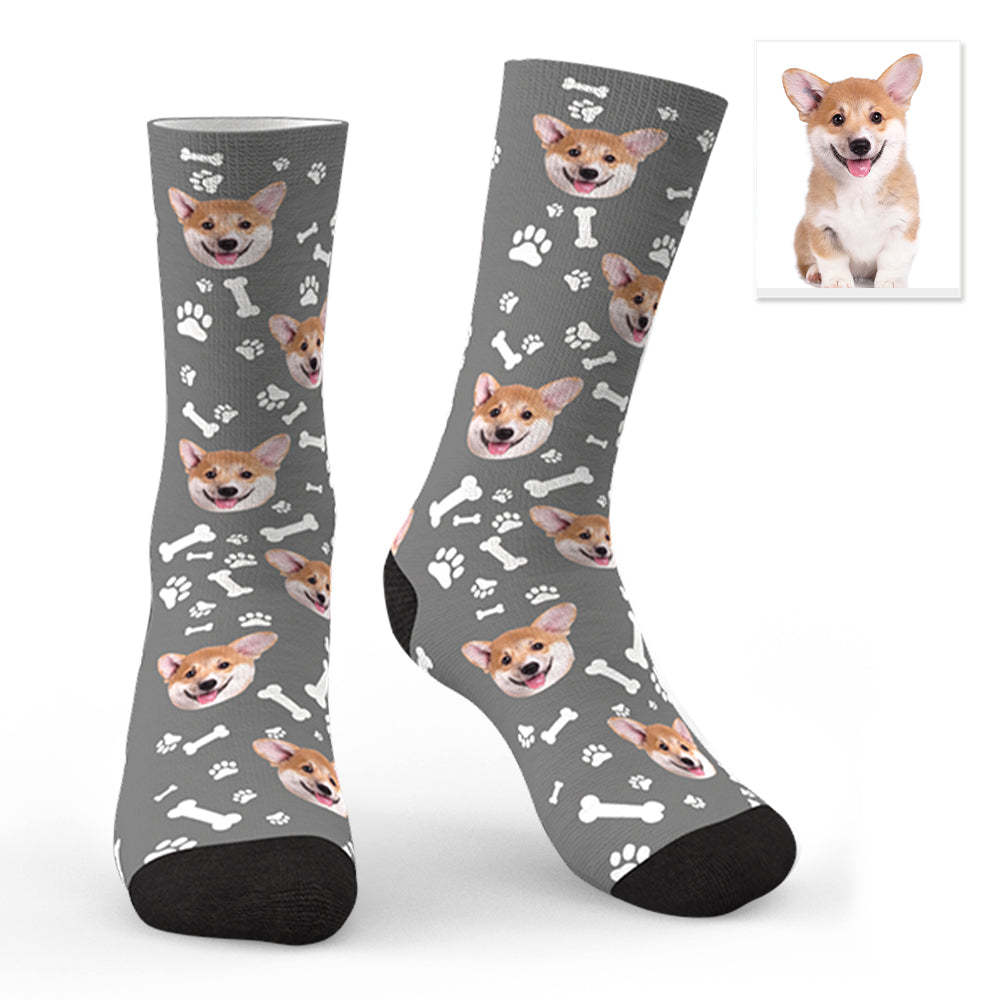 Custom Dog Socks CWZ049 - Blue - MadeMineAU