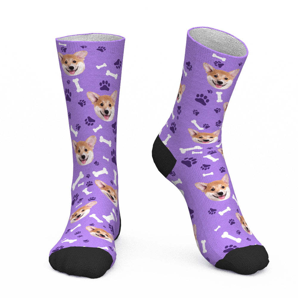 Custom Dog Socks CWZ049 - Blue - MadeMineAU