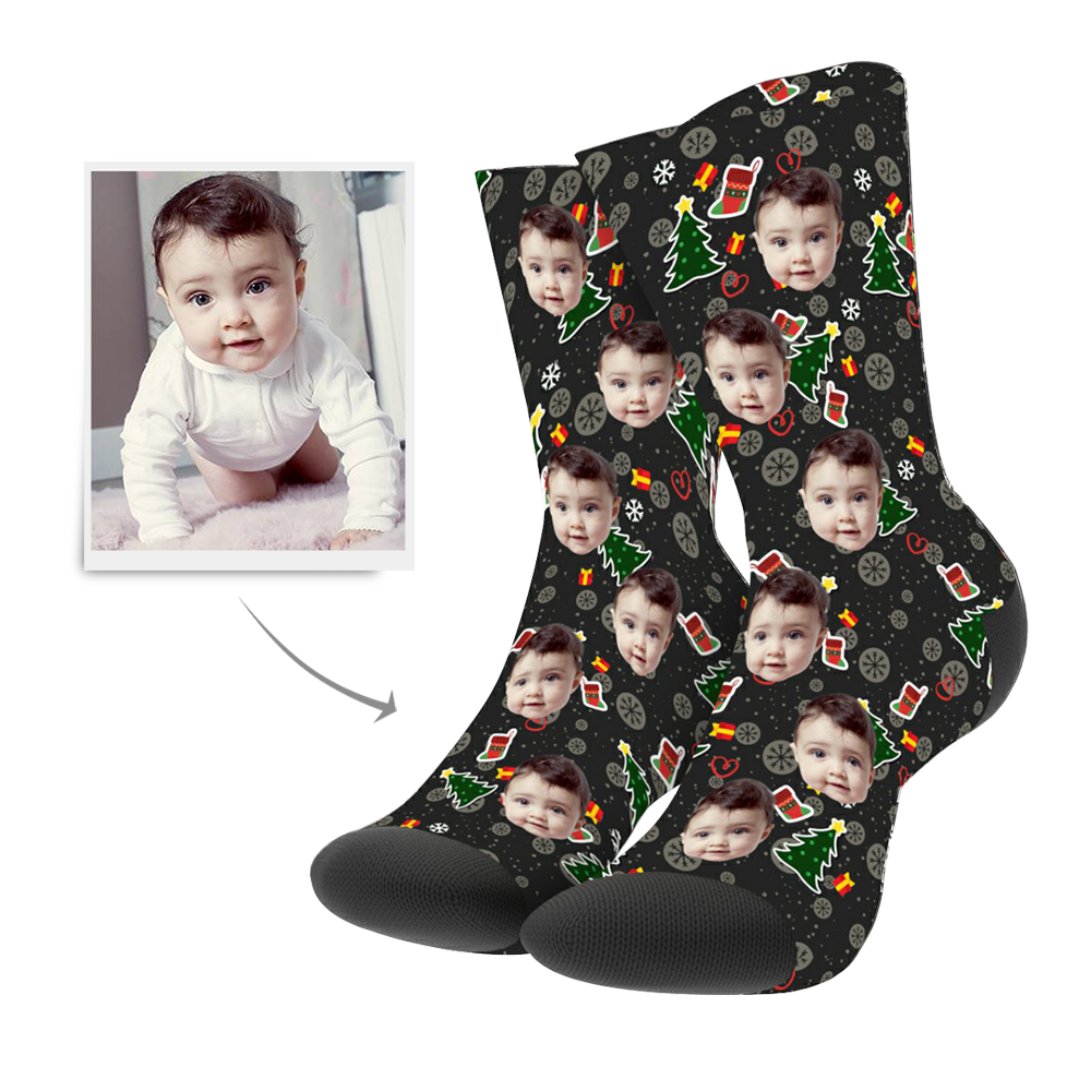 Christmas Custom Tree Hero Socks - MadeMineAU