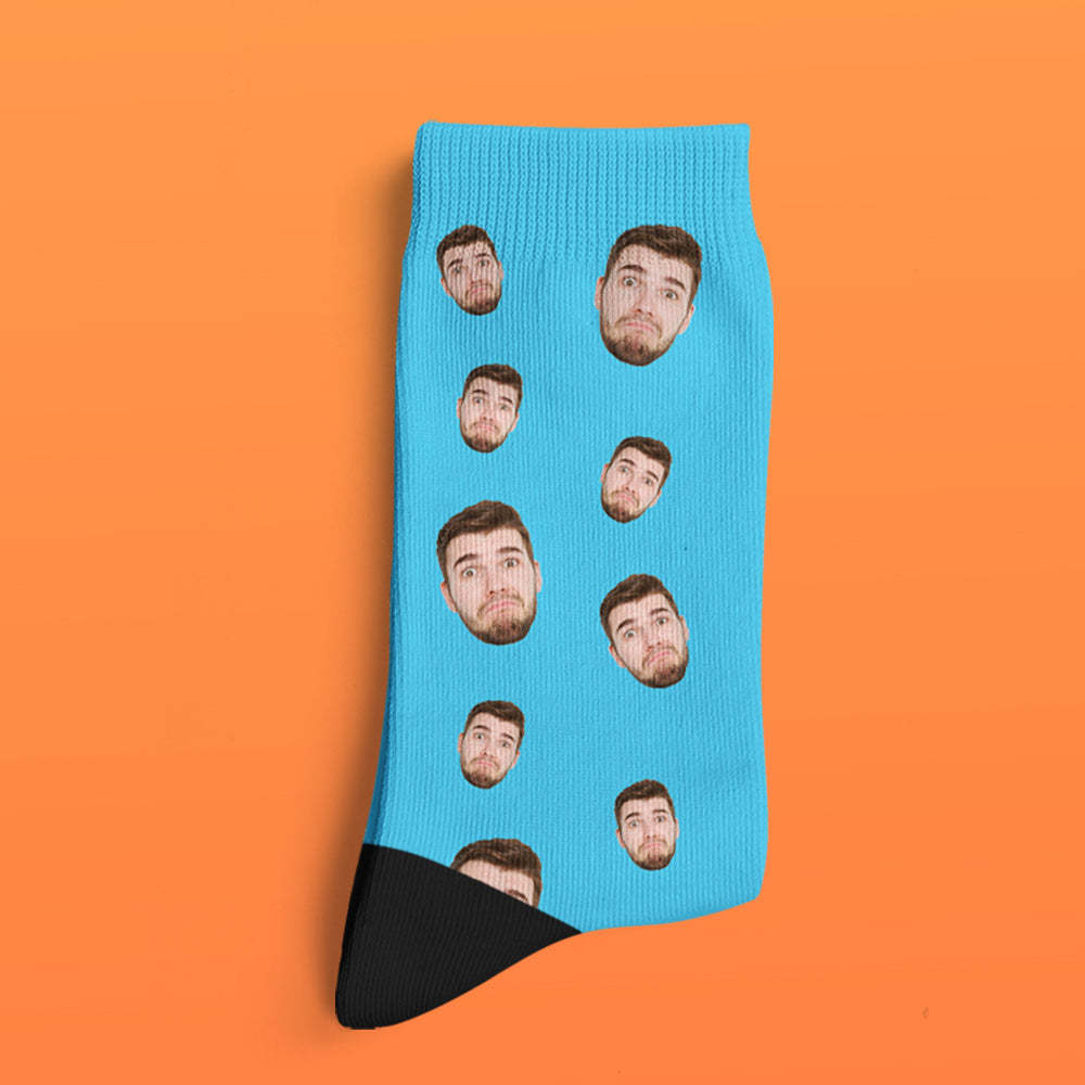 Custom Face Socks Multi -face Breathable Add Pictures Colorful Photo Socks Gifts - MadeMineAU