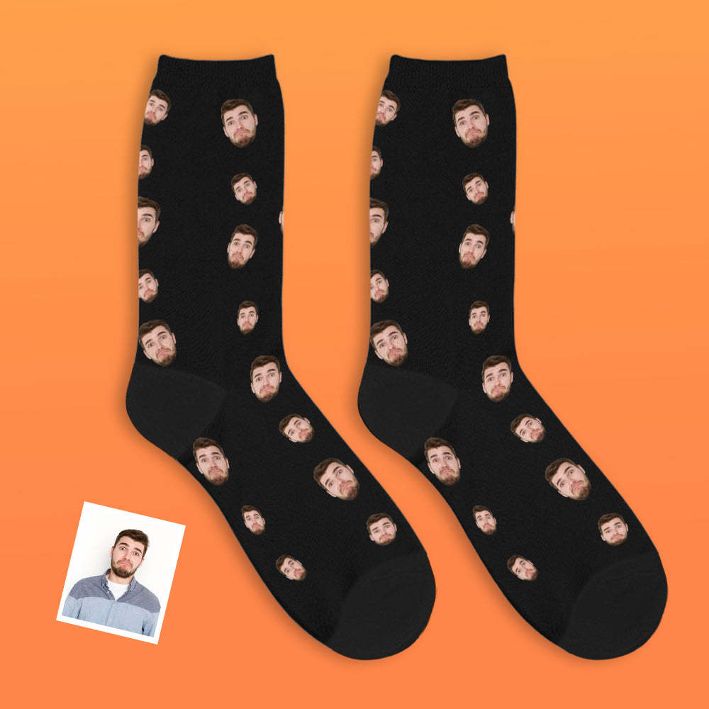 Custom Face Socks Multi -face Breathable Add Pictures Colorful Photo Socks Gifts - MadeMineAU