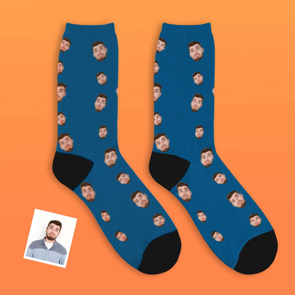 Custom Face Socks Multi -face Breathable Add Pictures Colorful Photo Socks Gifts - MadeMineAU