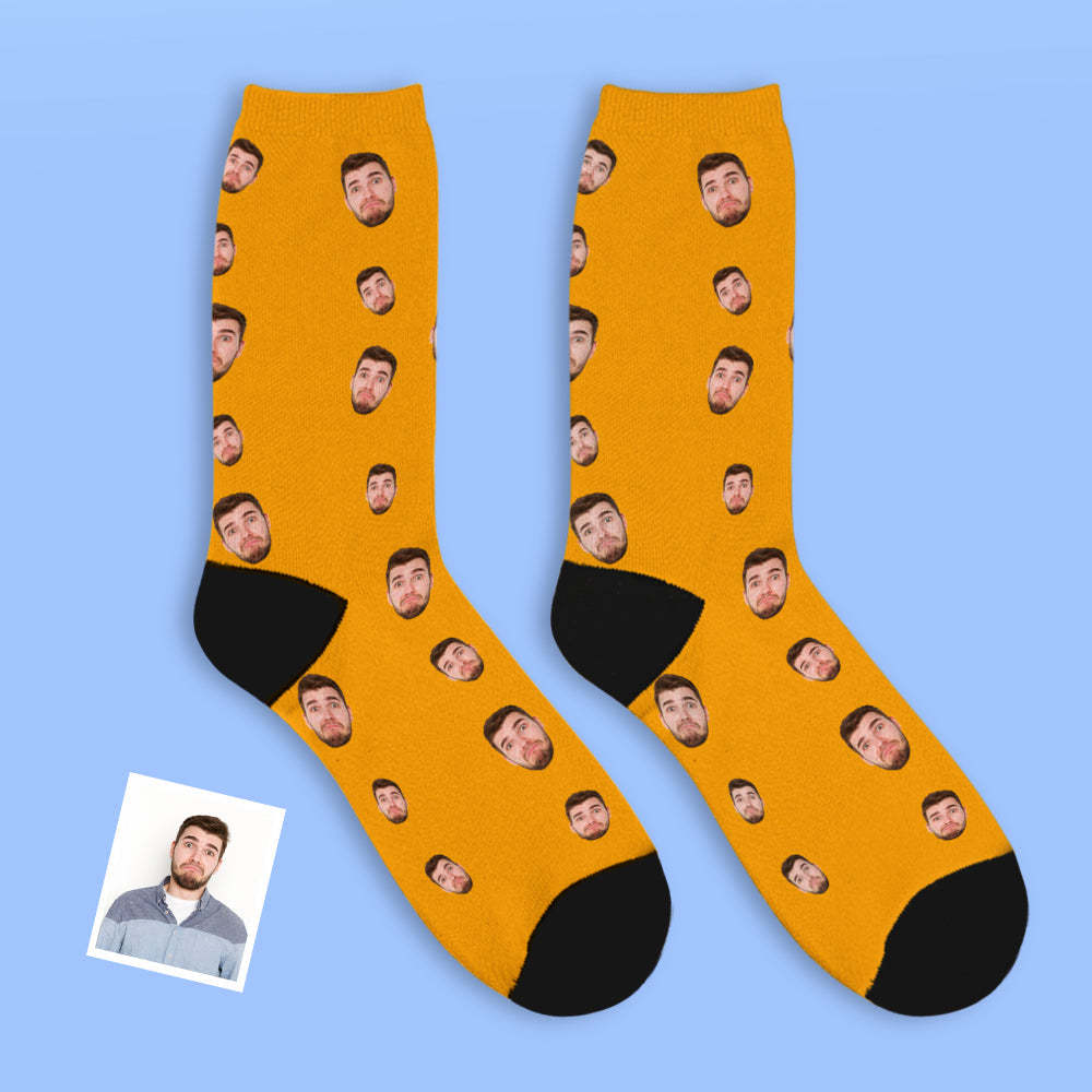 Custom Face Socks Multi -face Breathable Add Pictures Colorful Photo Socks Gifts - MadeMineAU