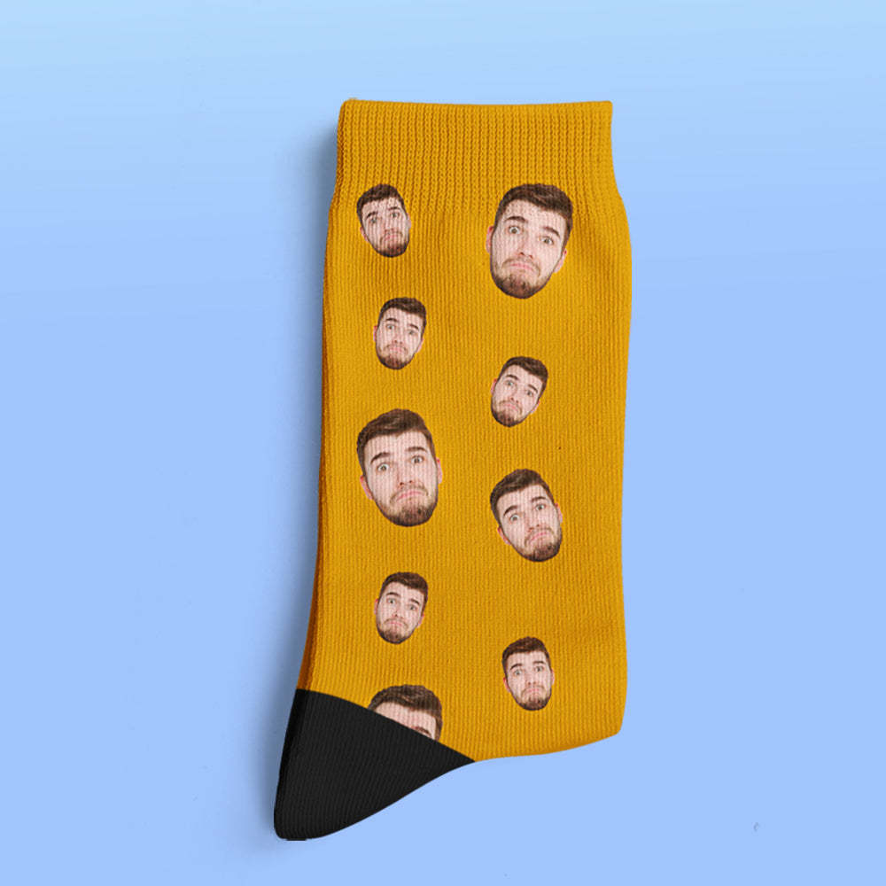 Custom Face Socks Multi -face Breathable Add Pictures Colorful Photo Socks Gifts - MadeMineAU
