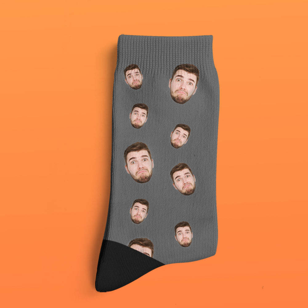 Custom Face Socks Multi -face Breathable Add Pictures Colorful Photo Socks Gifts - MadeMineAU