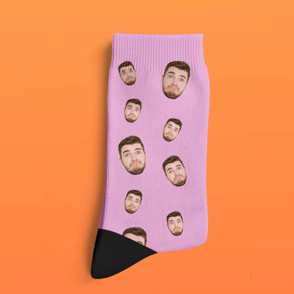 Custom Face Socks Multi -face Breathable Add Pictures Colorful Photo Socks Gifts - MadeMineAU