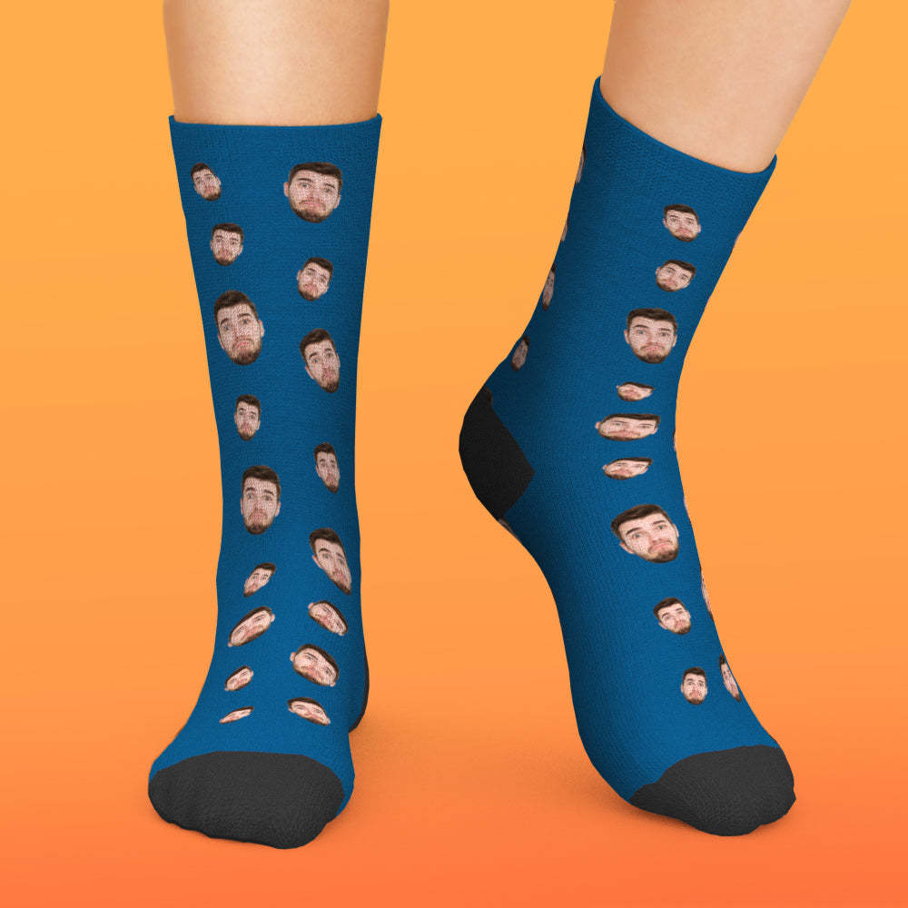 Custom Face Socks Multi -face Breathable Add Pictures Colorful Photo Socks Gifts - MadeMineAU