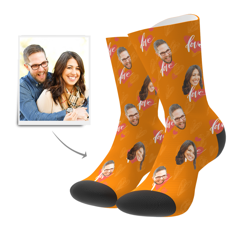 Custom Heartbeat Socks - MadeMineAU
