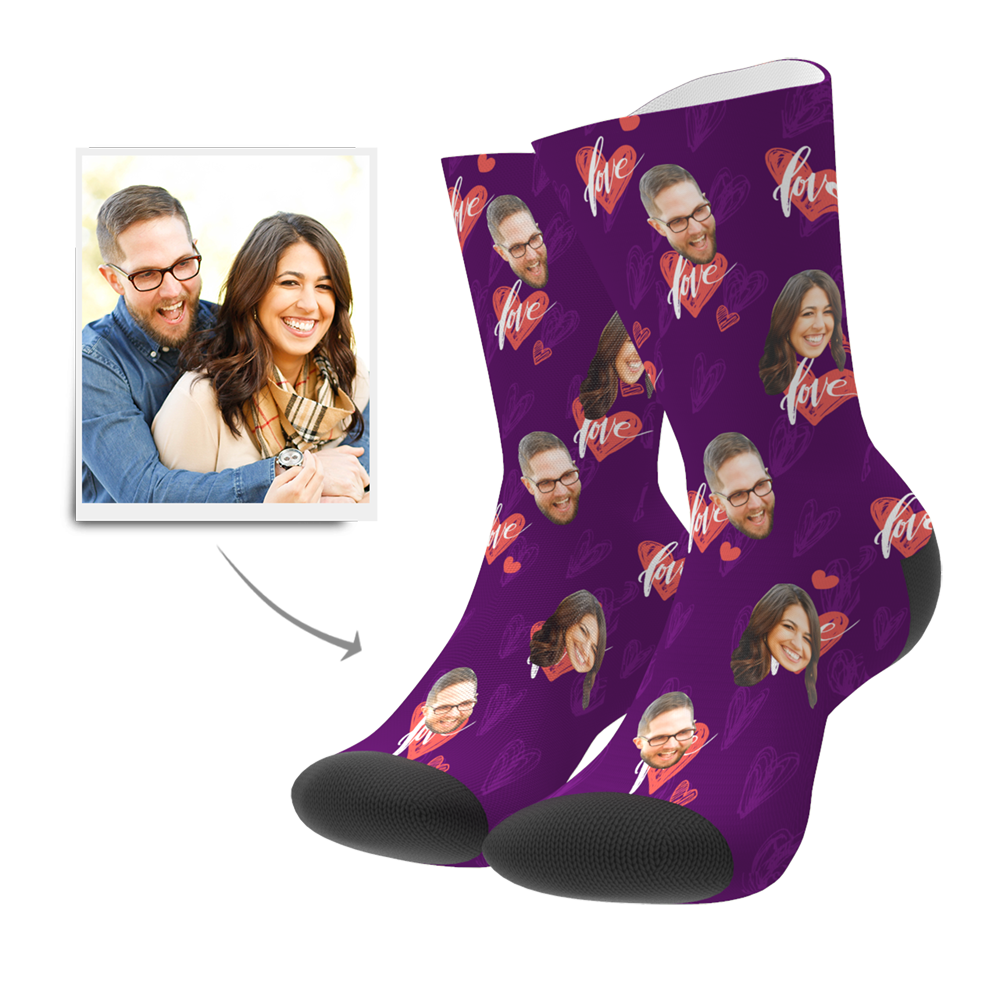 Custom Heartbeat Socks - MadeMineAU