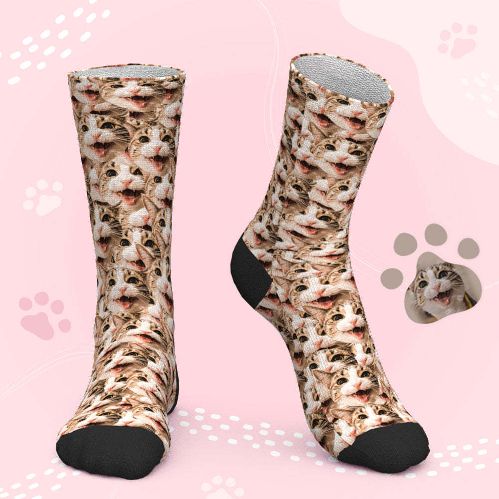 Photo Socks, Custom Face Mash Pet Socks - MadeMineAU