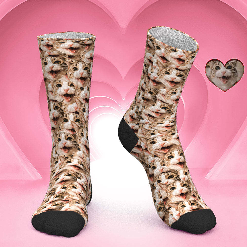 Photo Socks, Custom Face Mash Pet Socks - MadeMineAU