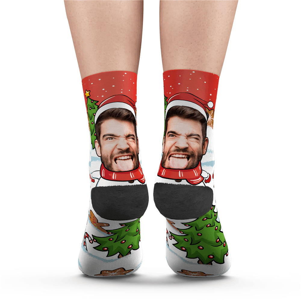 Christmas Custom Funny Expression Socks - MadeMineAU