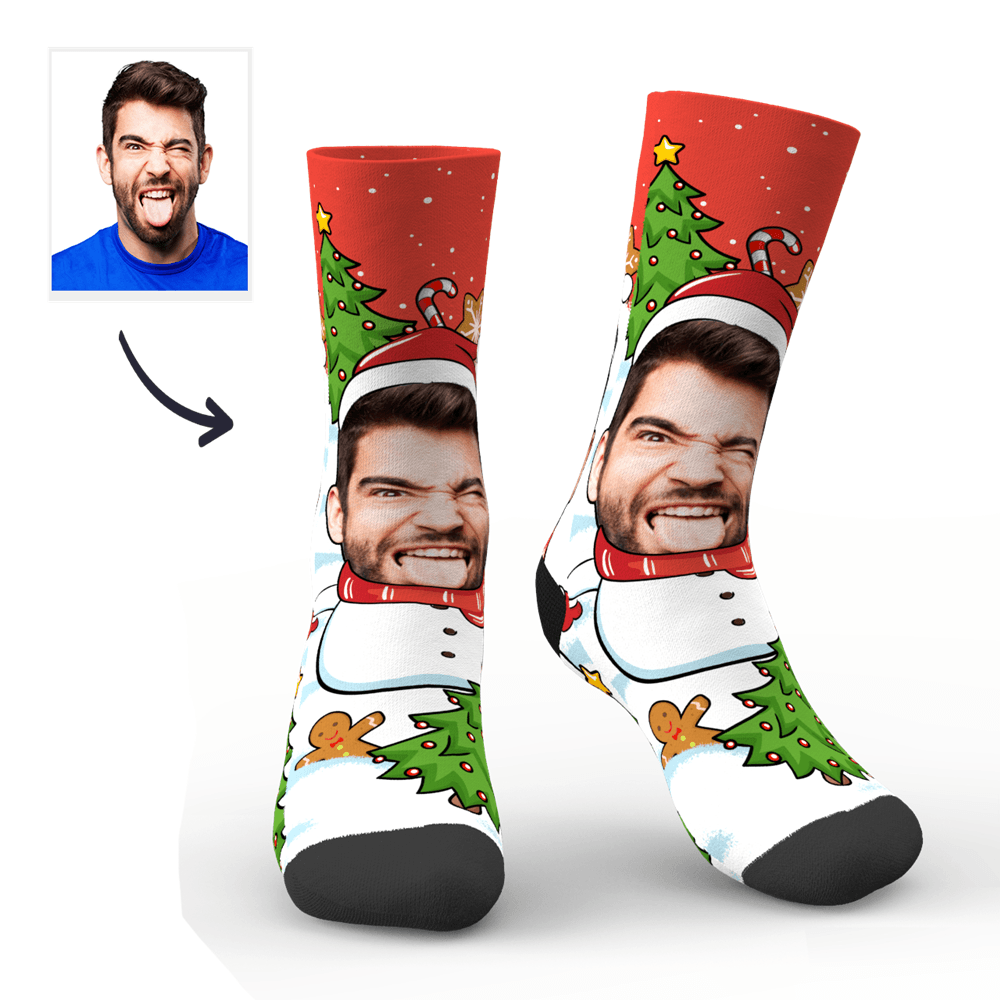 Christmas Custom Funny Expression Socks - MadeMineAU