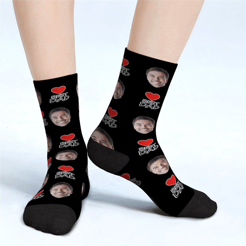 Father's Day Gifts Custom Face Socks Best Dad Gifts For Dad - MadeMineAU