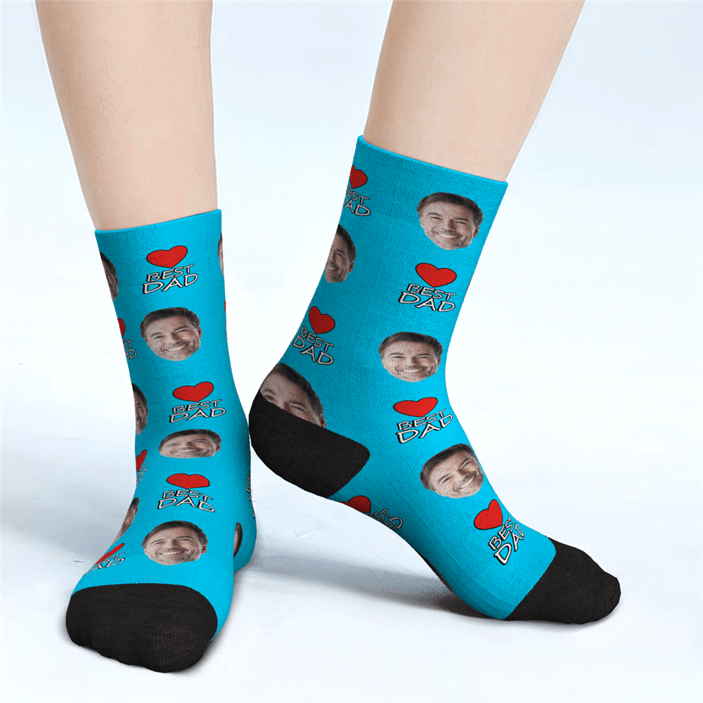 Father's Day Gifts Custom Face Socks Best Dad Gifts For Dad - MadeMineAU