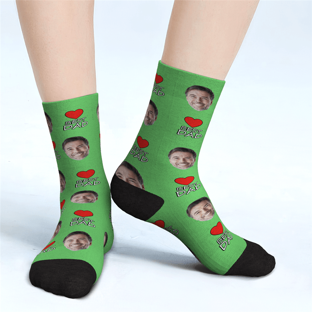 Father's Day Gifts Custom Face Socks Best Dad Gifts For Dad - MadeMineAU