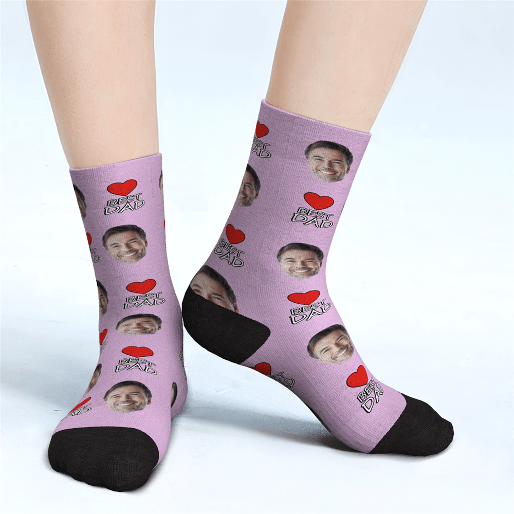 Father's Day Gifts Custom Face Socks Best Dad Gifts For Dad - MadeMineAU