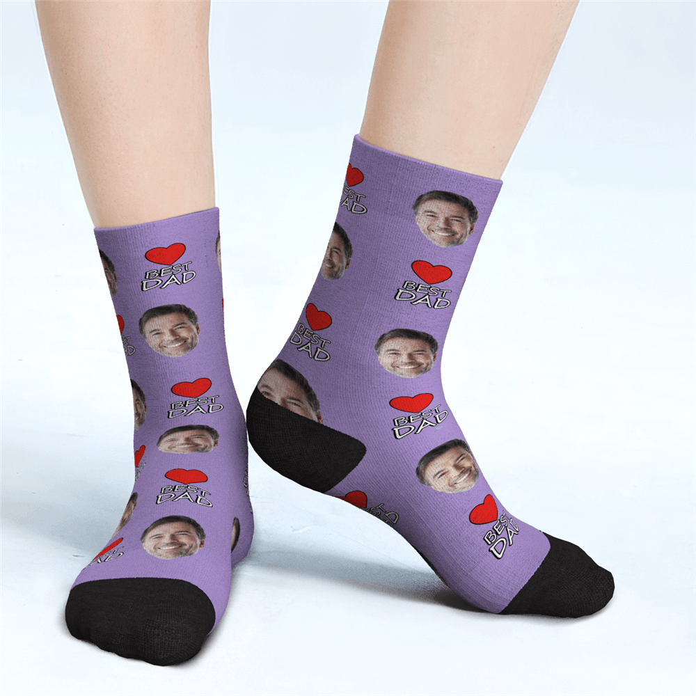Father's Day Gifts Custom Face Socks Best Dad Gifts For Dad - MadeMineAU