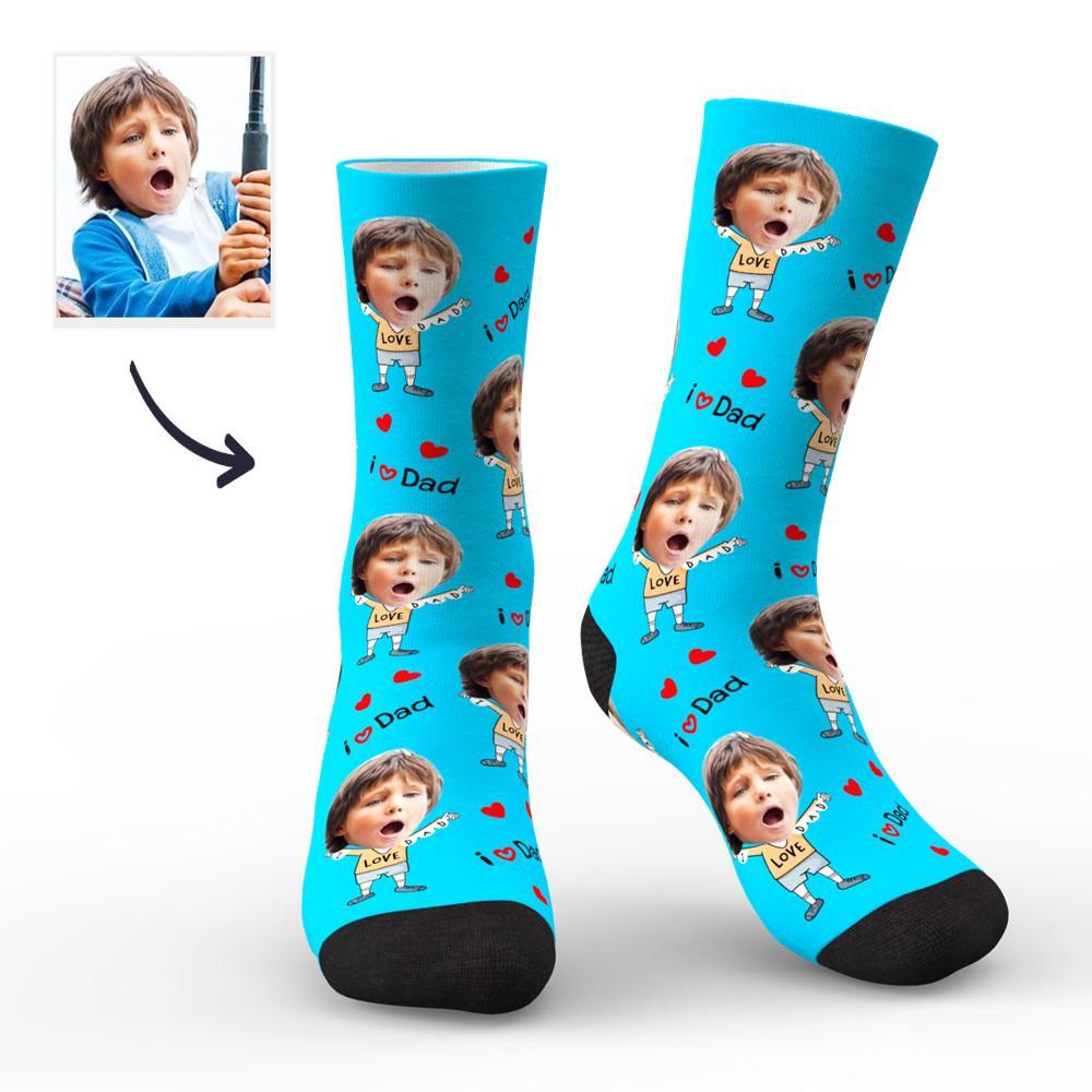 Custom Face Socks to The Dearest Dad Best Gifts - MadeMineAU