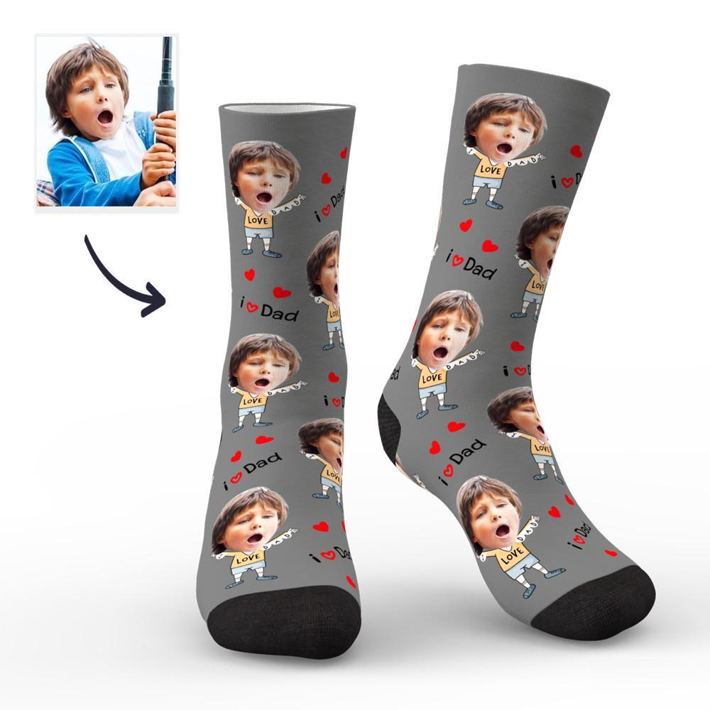Custom Face Socks to The Dearest Dad Best Gifts - MadeMineAU