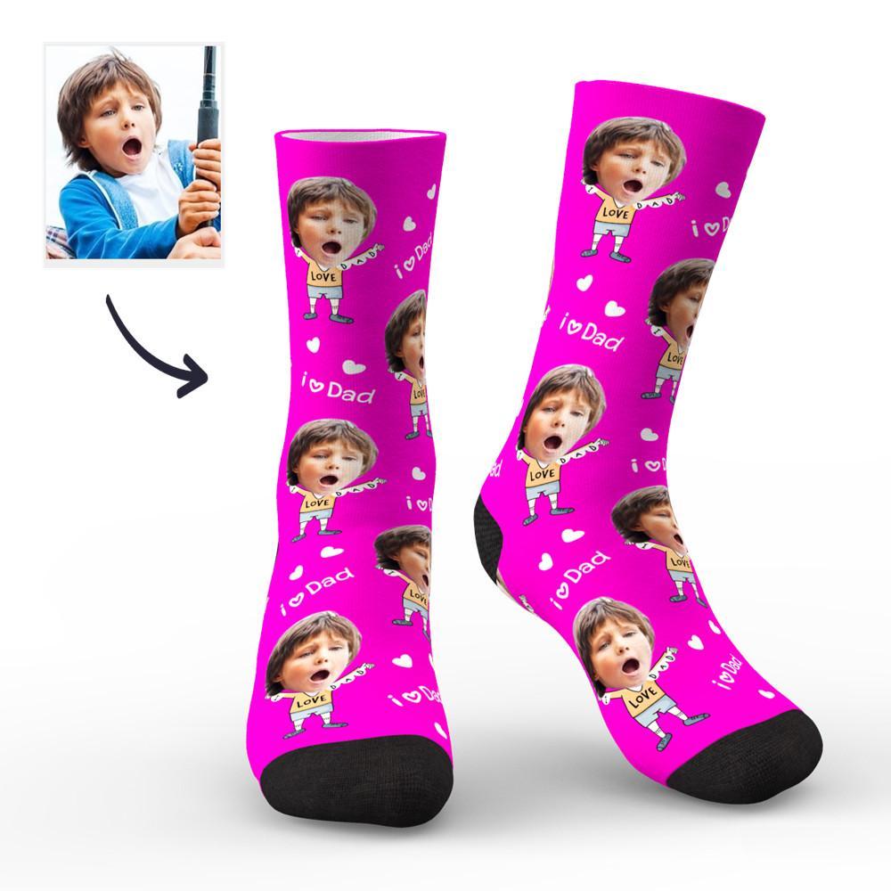 Custom Face Socks to The Dearest Dad Best Gifts - MadeMineAU