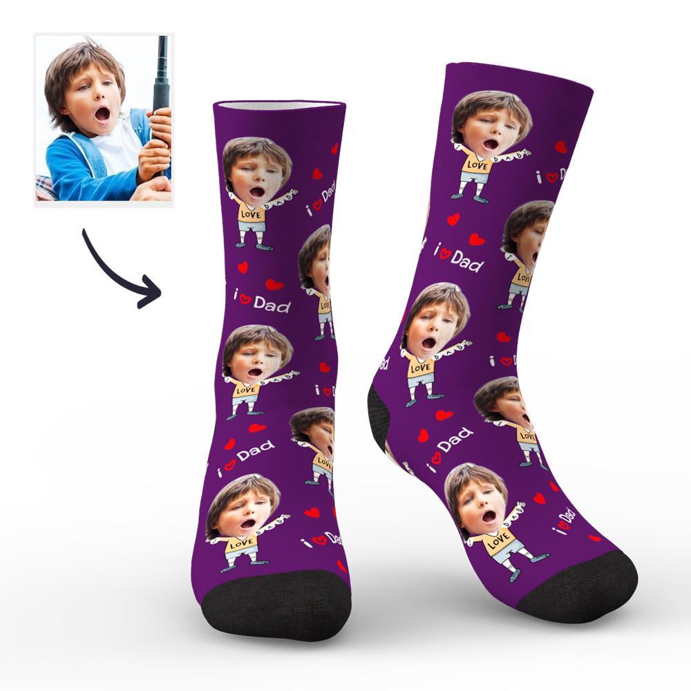 Custom Face Socks to The Dearest Dad Best Gifts - MadeMineAU