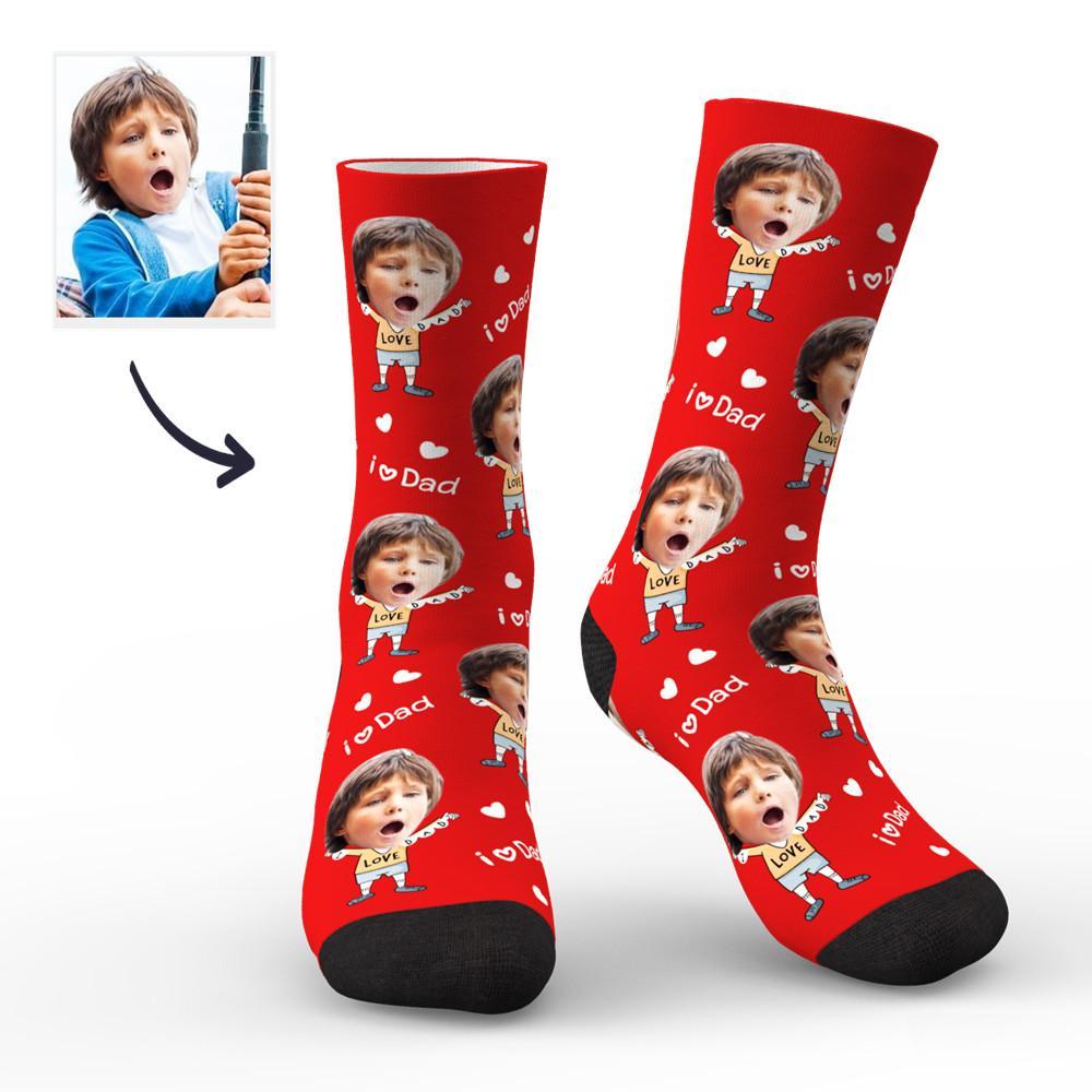 Custom Face Socks to The Dearest Dad Best Gifts - MadeMineAU