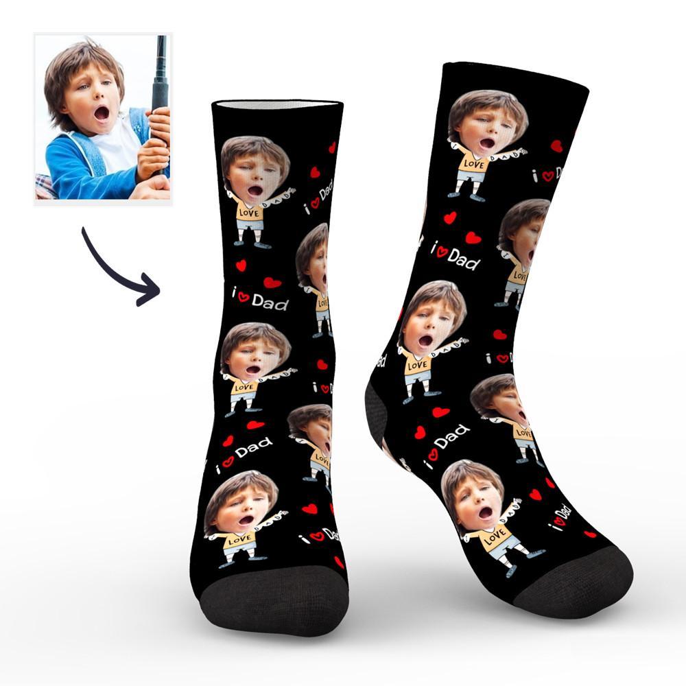 Custom Face Socks to The Dearest Dad Best Gifts - MadeMineAU